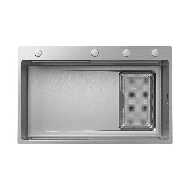 952481-3F.BL6.0系列.双压筋手工水槽.宽边款.750*480*240mm.预售