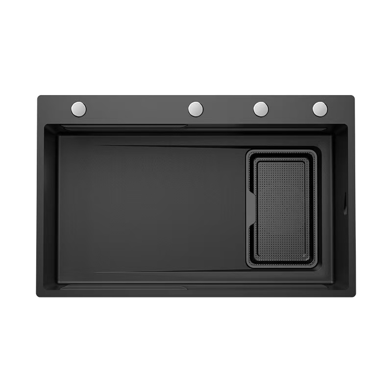 952481-3F.BL6.0系列.双压筋手工水槽.宽边款.750*480*240mm.预售