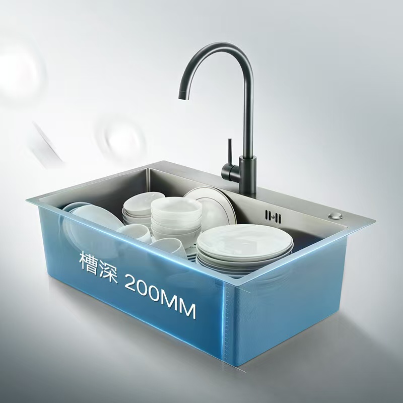 902182T1-SB.安格斯.手工单槽.纳米.不含龙头.不锈钢.680*450*210