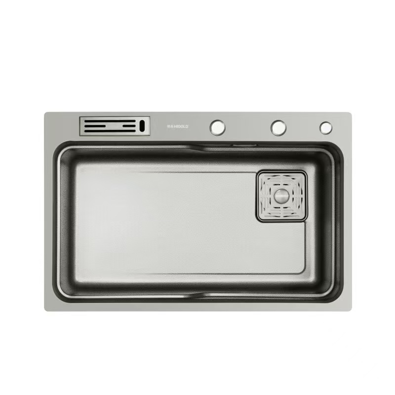 920282F.BL2.0Pro系列.拉伸单盘.纳米灰.不含龙头.760*490*218mm