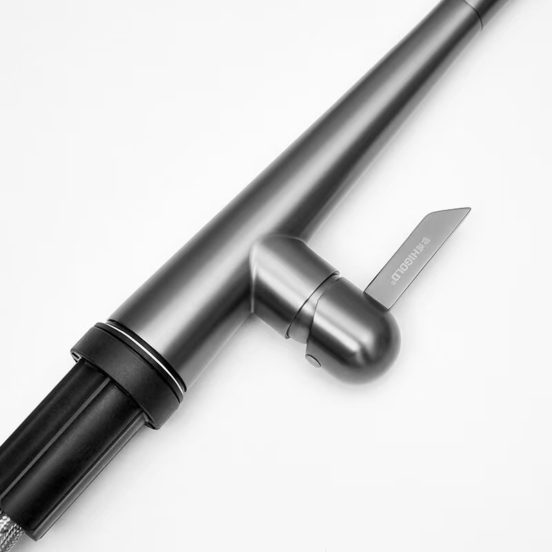 980220-1.AN2.0系列.厨房冷热抽拉龙头.拉丝/枪灰色.456*275*126mm