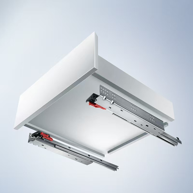 811135.18板.M系列.全拉出隐藏滑轨.300mm.含塑料把手:红色+黑色+白色.镀锌板