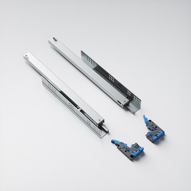 811225.16板.M2.0系列.全拉出隐藏导轨.450mm.含塑料把手:蓝色+灰色.10套/箱