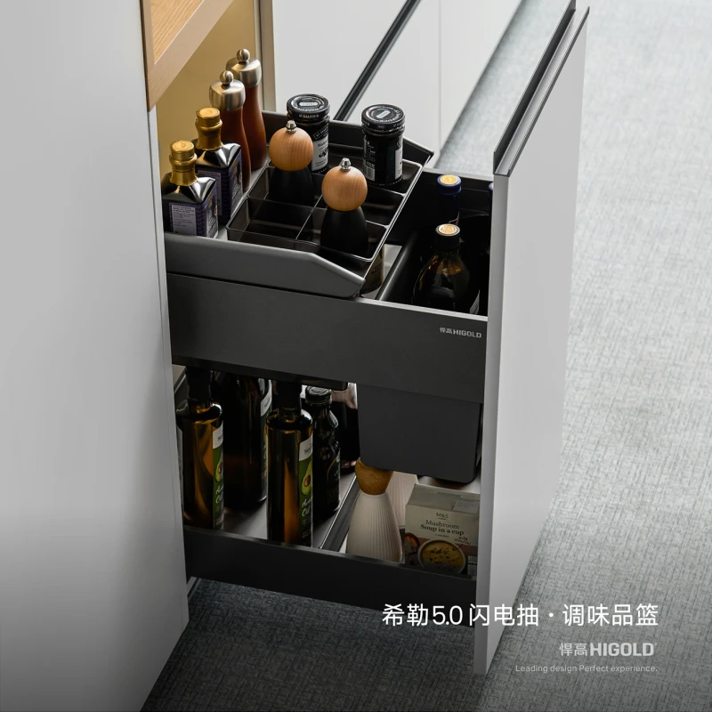 306433.希勒5.0系列.调味品篮.太空铝.高级灰.400柜